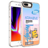 Apple iPhone 8 Plus Kılıf Kamera Korumalı Renkli Desenli Sert Silikon Zore Korn Kapak NO1