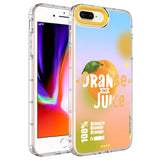 Apple iPhone 8 Plus Kılıf Kamera Korumalı Renkli Desenli Sert Silikon Zore Korn Kapak NO3