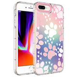 Apple iPhone 8 Plus Kılıf Kamera Korumalı Renkli Desenli Sert Silikon Zore Korn Kapak NO7