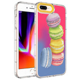 Apple iPhone 8 Plus Kılıf Kamera Korumalı Renkli Desenli Sert Silikon Zore Korn Kapak NO12