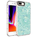 Apple iPhone 8 Plus Kılıf Kamera Korumalı Renkli Desenli Sert Silikon Zore Korn Kapak NO13
