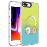 Apple iPhone 8 Plus Kılıf Kamera Korumalı Renkli Desenli Sert Silikon Zore Korn Kapak NO14
