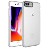 Apple iPhone 8 Plus Kılıf Kamera Korumalı Transparan Zore Post Kapak Siyah