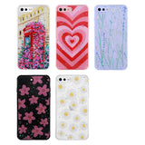 Apple iPhone 8 Plus Kılıf Simli Desenli Kamera Korumalı Parlak Zore Popy Kapak Papatya
