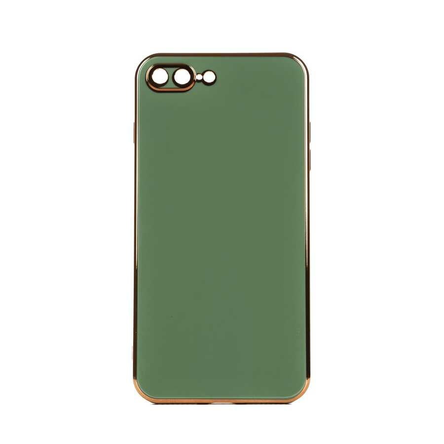 Apple iPhone 8 Plus Kılıf Zore Bark Kapak Yeşil