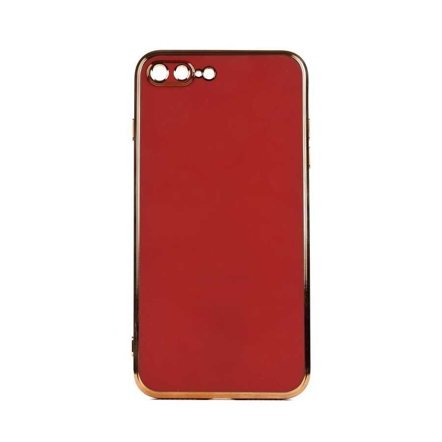 Apple iPhone 8 Plus Kılıf Zore Bark Kapak Kahverengi
