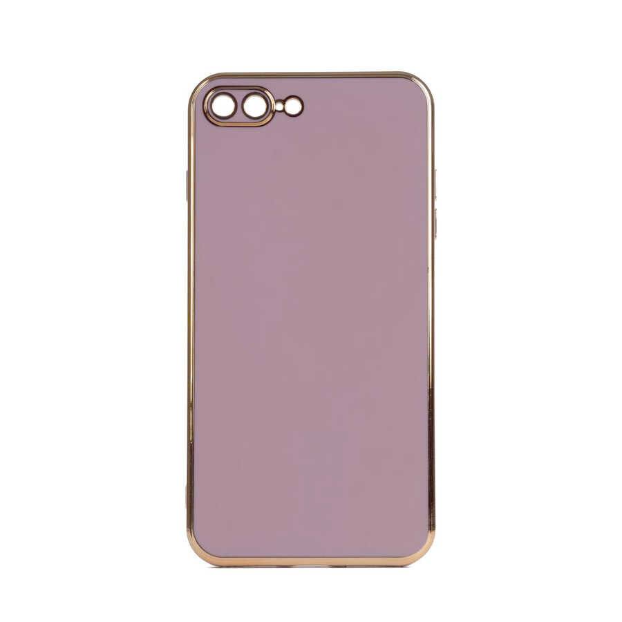 Apple iPhone 8 Plus Kılıf Zore Bark Kapak Lila