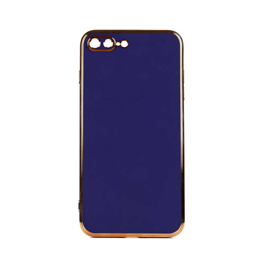 Apple iPhone 8 Plus Kılıf Zore Bark Kapak Lacivert