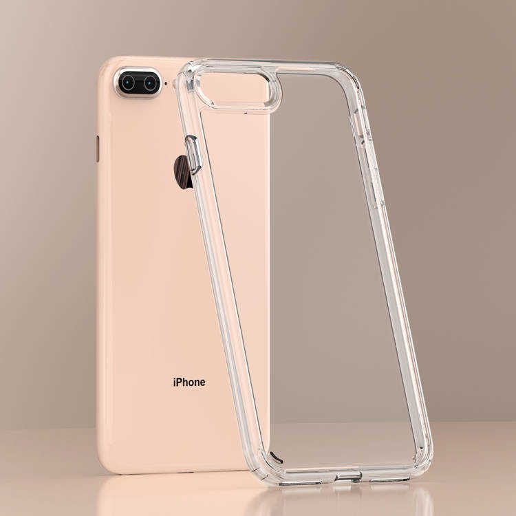 Apple iPhone 8 Plus Kılıf Zore Coss Kapak Renksiz