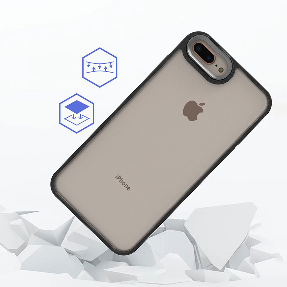 Apple iPhone 8 Plus Kılıf Zore Flora Kapak Kırmızı