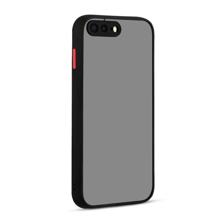 Apple iPhone 8 Plus Kılıf Zore Hux Kapak Siyah