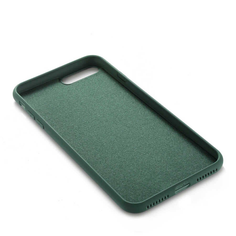 Apple iPhone 8 Plus Kılıf Zore LSR Lansman Kapak Koyu Yeşil