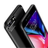 Apple iPhone 8 Plus Kılıf Zore Negro Silikon Kapak Siyah