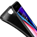 Apple iPhone 8 Plus Kılıf Zore Negro Silikon Kapak Siyah