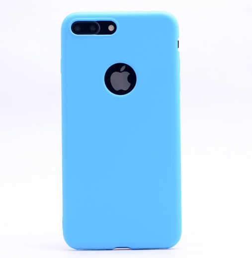 Apple iPhone 8 Plus Kılıf Zore Premier Silikon Kapak Siyah