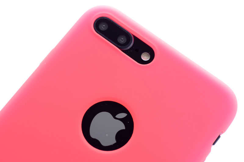 Apple iPhone 8 Plus Kılıf Zore Premier Silikon Kapak Gold