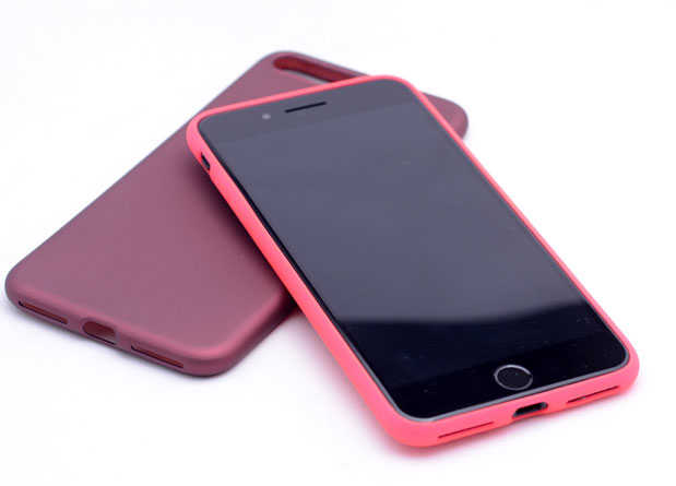 Apple iPhone 8 Plus Kılıf Zore Premier Silikon Kapak Siyah