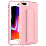 Apple iPhone 8 Plus Kılıf Zore Qstand Kapak Pembe