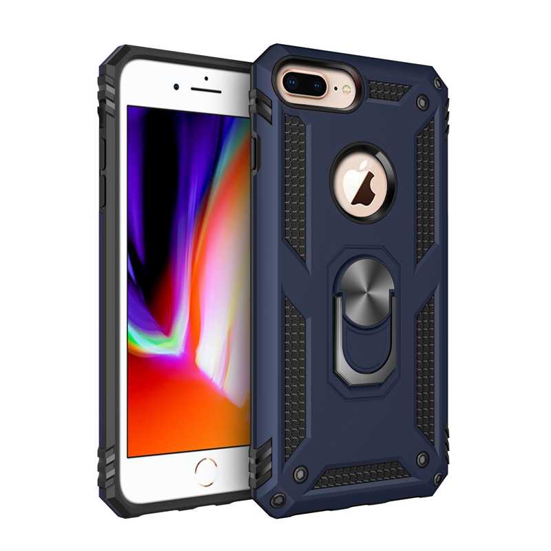 Apple iPhone 8 Plus Kılıf Zore Vega Kapak Siyah