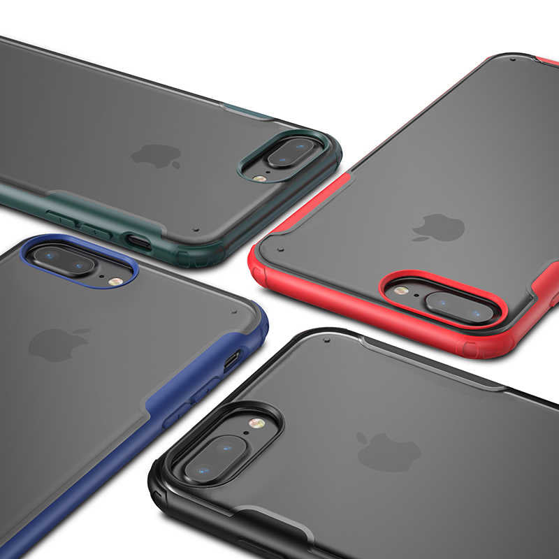 Apple iPhone 8 Plus Kılıf Zore Volks Kapak Siyah