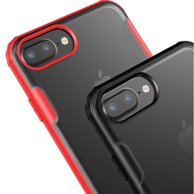Apple iPhone 8 Plus Kılıf Zore Volks Kapak Siyah