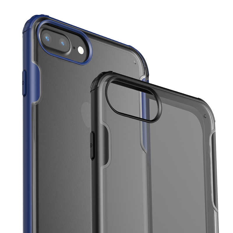 Apple iPhone 8 Plus Kılıf Zore Volks Kapak Siyah