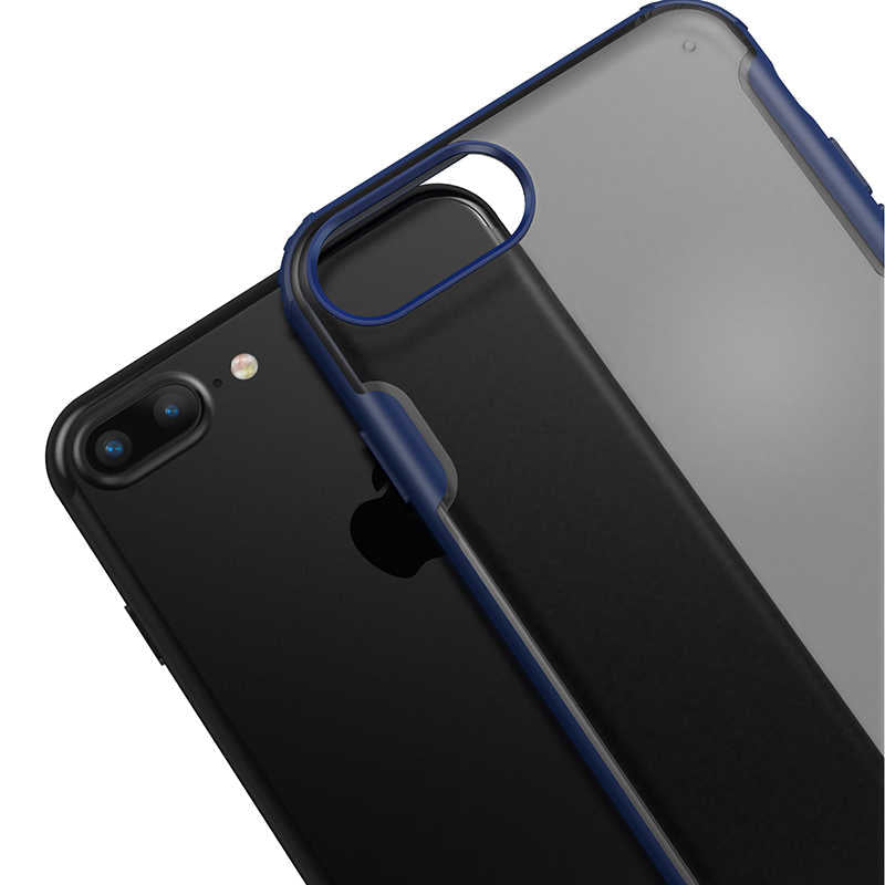 Apple iPhone 8 Plus Kılıf Zore Volks Kapak Siyah