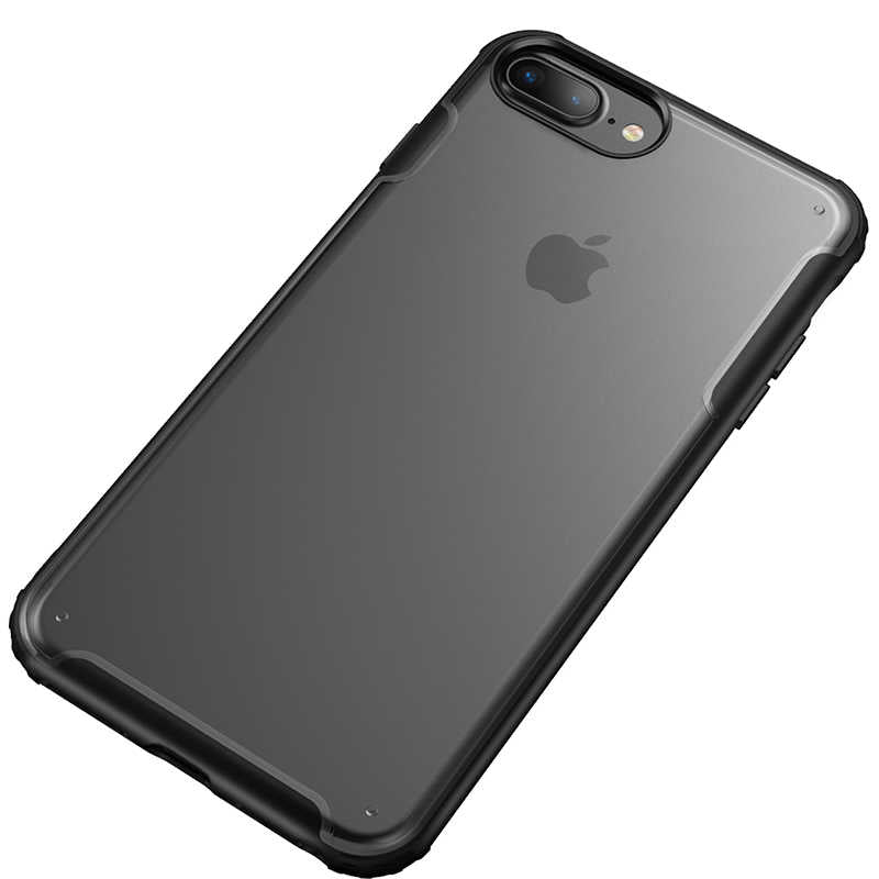 Apple iPhone 8 Plus Kılıf Zore Volks Kapak Siyah