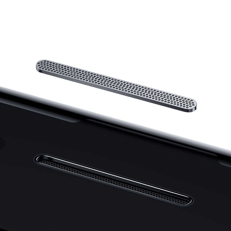 Apple iPhone 8 Plus Zore Anti-Dust Glass Temperli Ekran Koruyucu Siyah