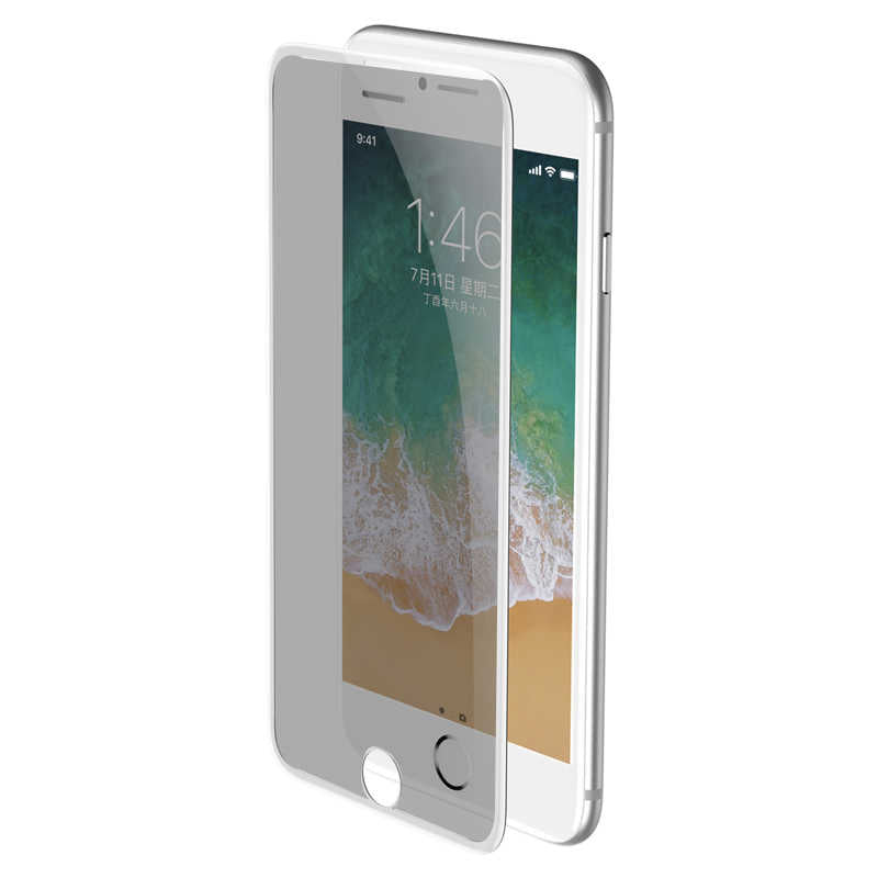 Apple iPhone 8 Plus Zore Anti-Dust Privacy Temperli Koruyucu Siyah