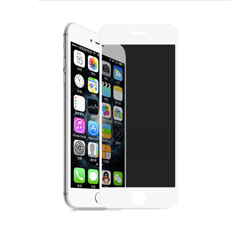 Apple iPhone 8 Plus Zore Rika Premium Privacy Temperli Cam Ekran Koruyucu Siyah