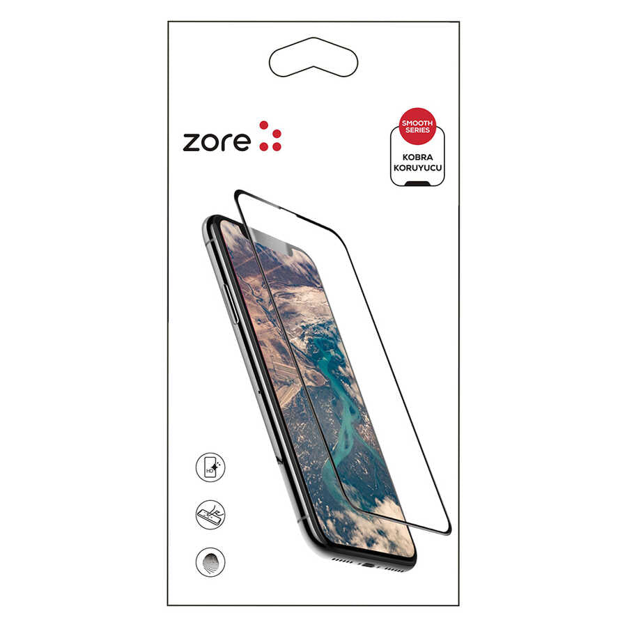 Apple iPhone 8 Plus Zore Kobra Ekran Koruyucu Beyaz