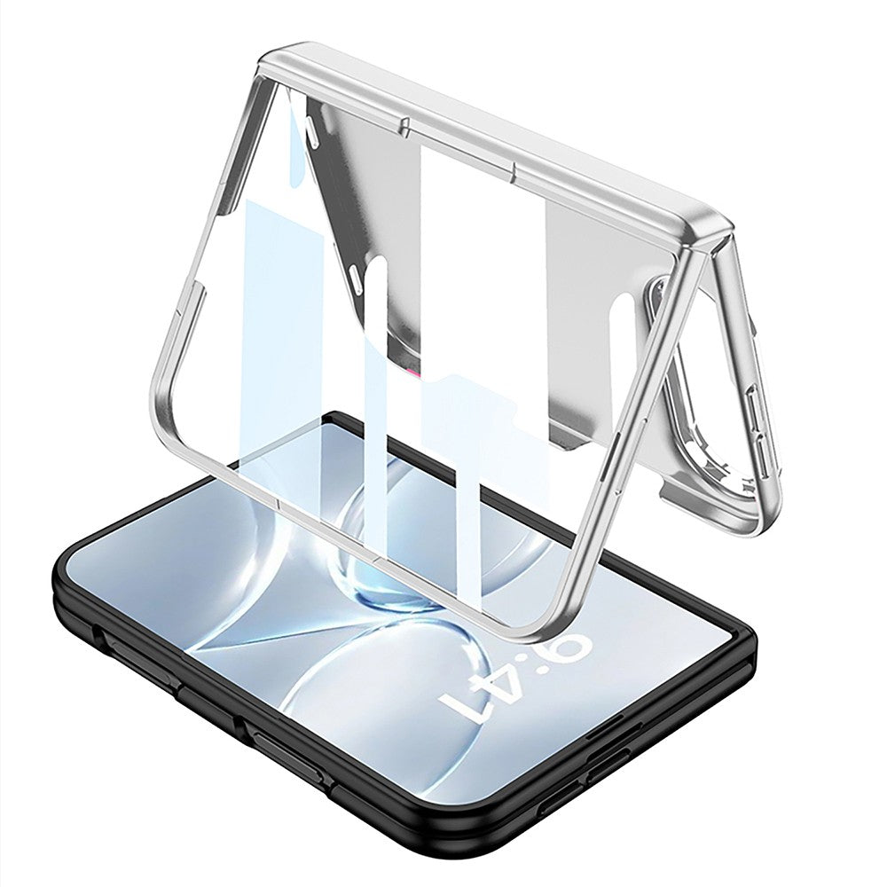 Apple iPhone Duo Kılıf M-safe Şarj Özellikli Kıpta KPT-14 Sert PC Kapak Titanyum