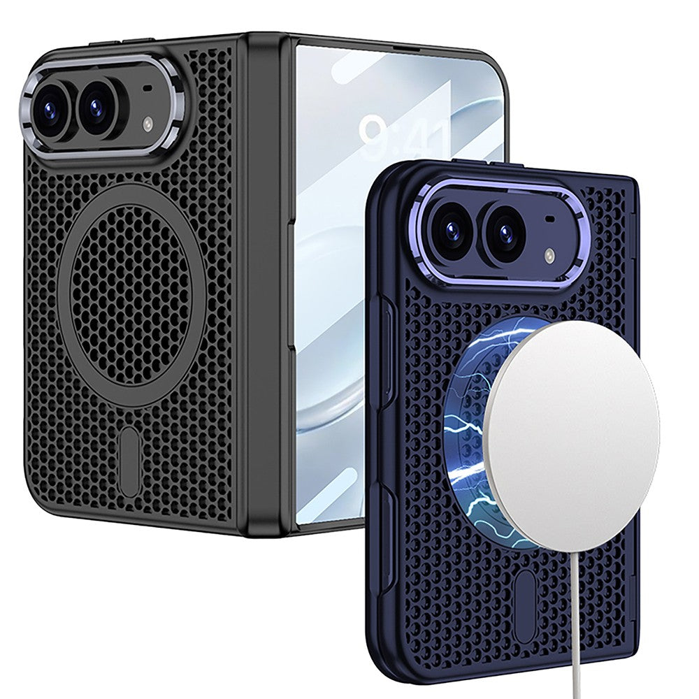 Apple iPhone Duo Kılıf M-safe Şarj Özellikli Kıpta KPT-15 Sert PC Kapak Siyah