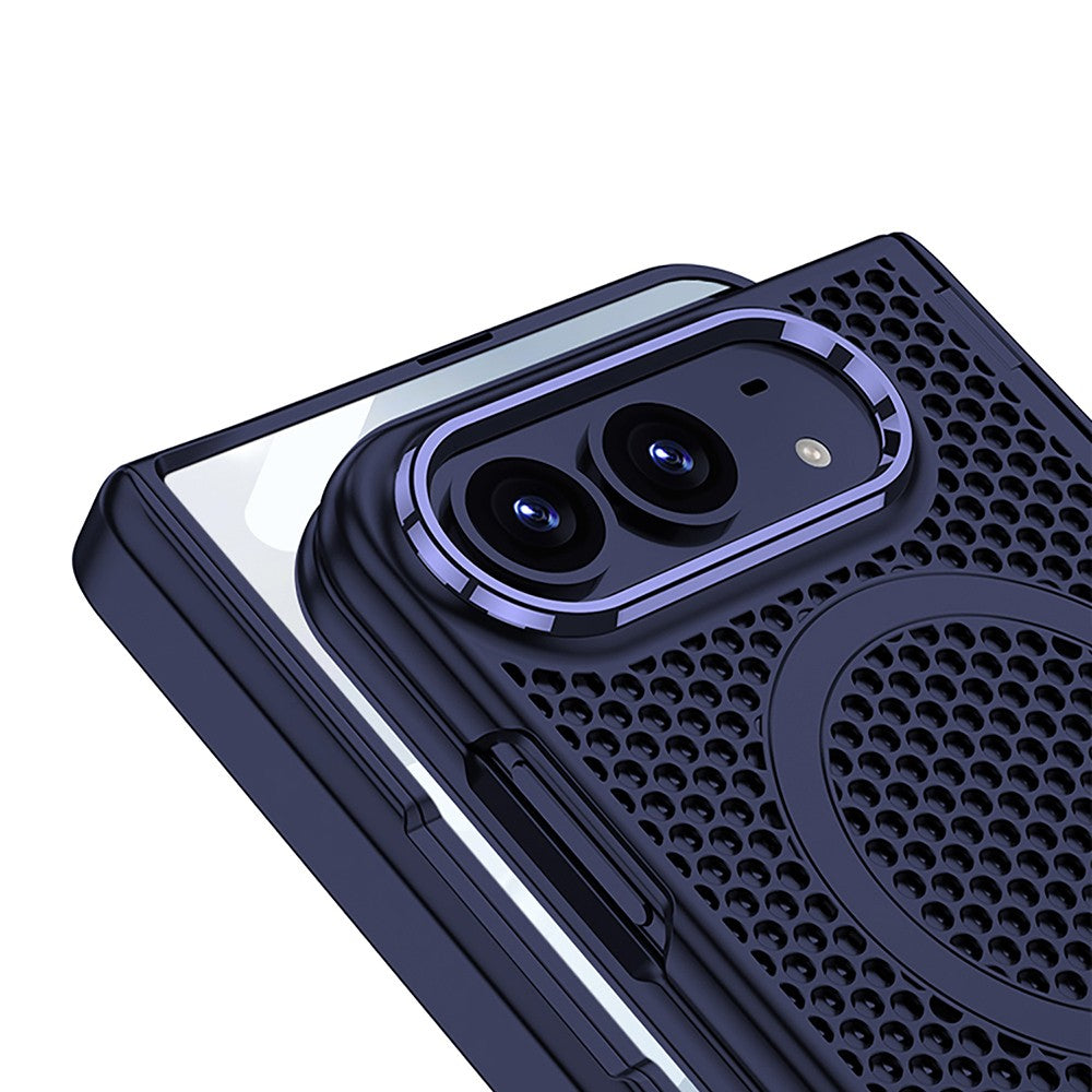 Apple iPhone Duo Kılıf M-safe Şarj Özellikli Kıpta KPT-15 Sert PC Kapak Gri