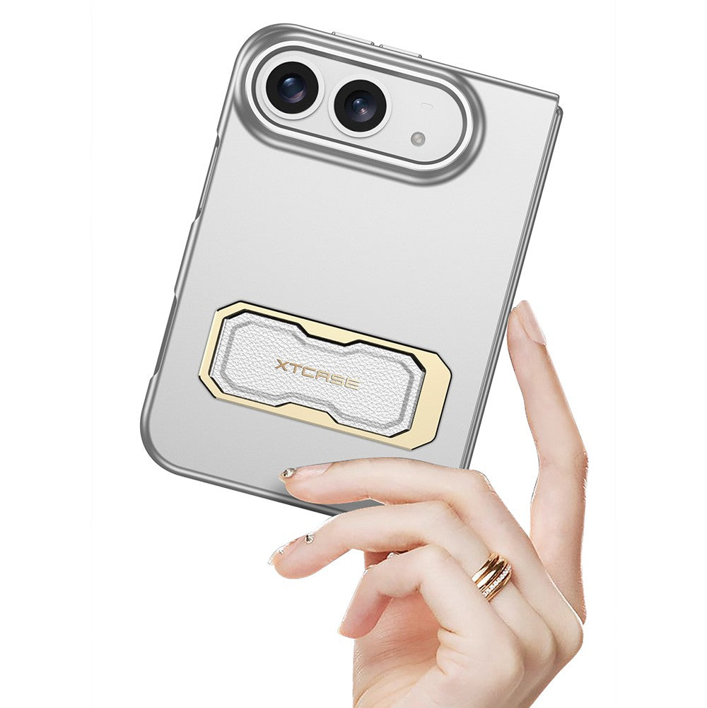 Apple iPhone Duo Kılıf Kıpta KPT-03 Sert PC Kapak Gümüş