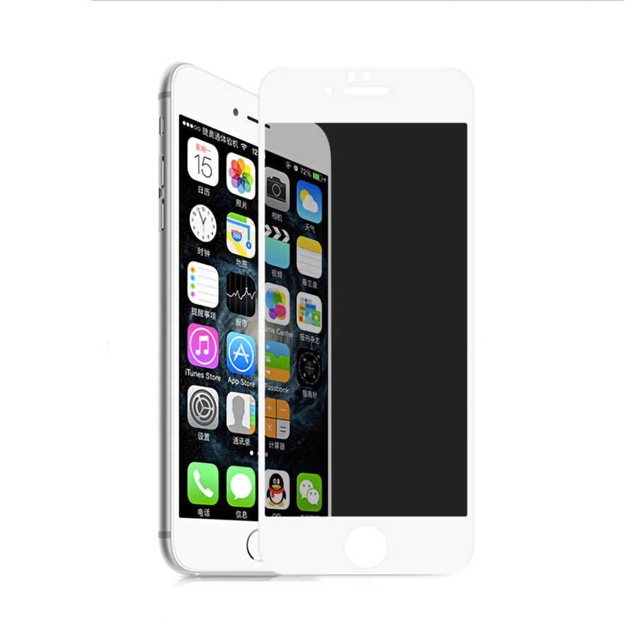 Apple iPhone SE 2020 Davin 5D Privacy Cam Ekran Koruyucu Siyah