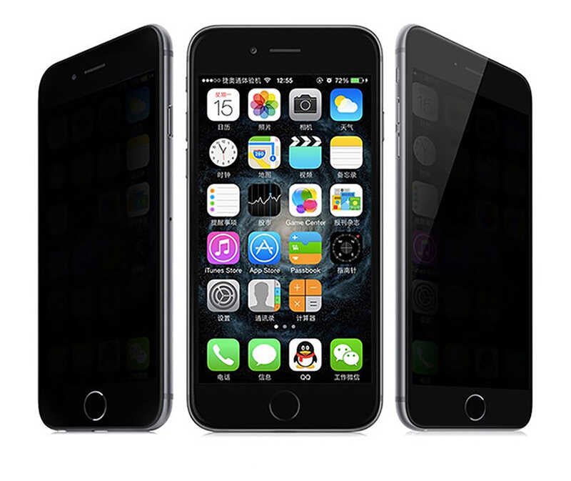 Apple iPhone SE 2020 Davin 5D Privacy Cam Ekran Koruyucu Siyah