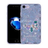 Apple iPhone SE 2020 Kılıf Desenli Sert Silikon Zore Mumila Kapak Lilac Flower