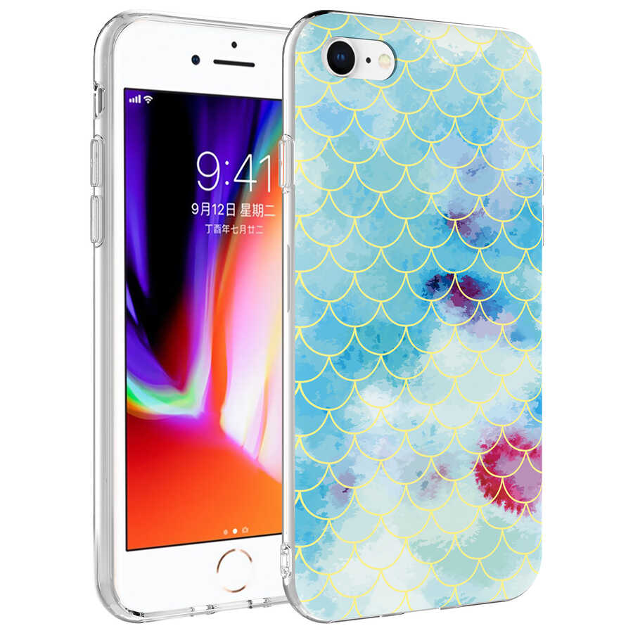 Apple iPhone SE 2020 Kılıf Zore Bella Kapak Mavi