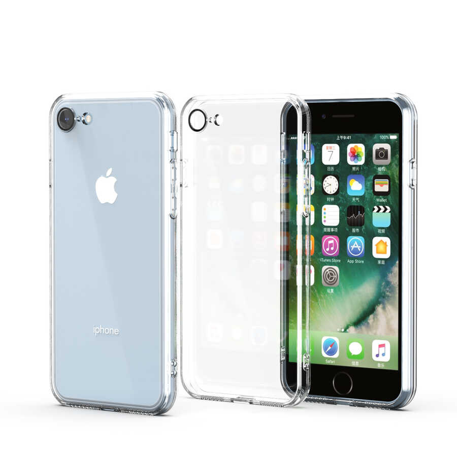 Apple iPhone SE 2020 Kılıf Zore Fizy Kapak Renksiz