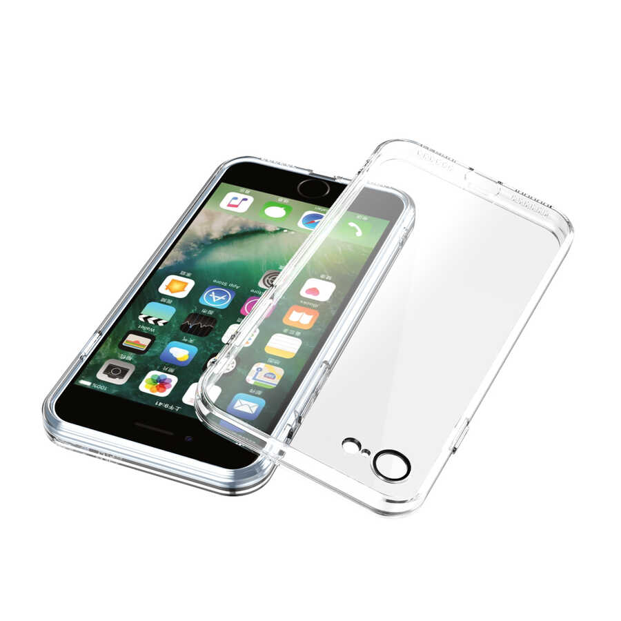 Apple iPhone SE 2020 Kılıf Zore Fizy Kapak Renksiz