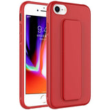 Apple iPhone SE 2020 Kılıf Zore Qstand Kapak Mürdüm