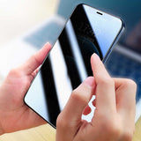 Apple iPhone SE 2020 Zore Rika Premium Privacy Temperli Cam Ekran Koruyucu Beyaz