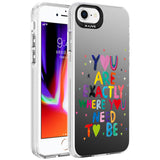Apple iPhone SE 2022 Kılıf Desenli Zore Silver Sert Kapak You