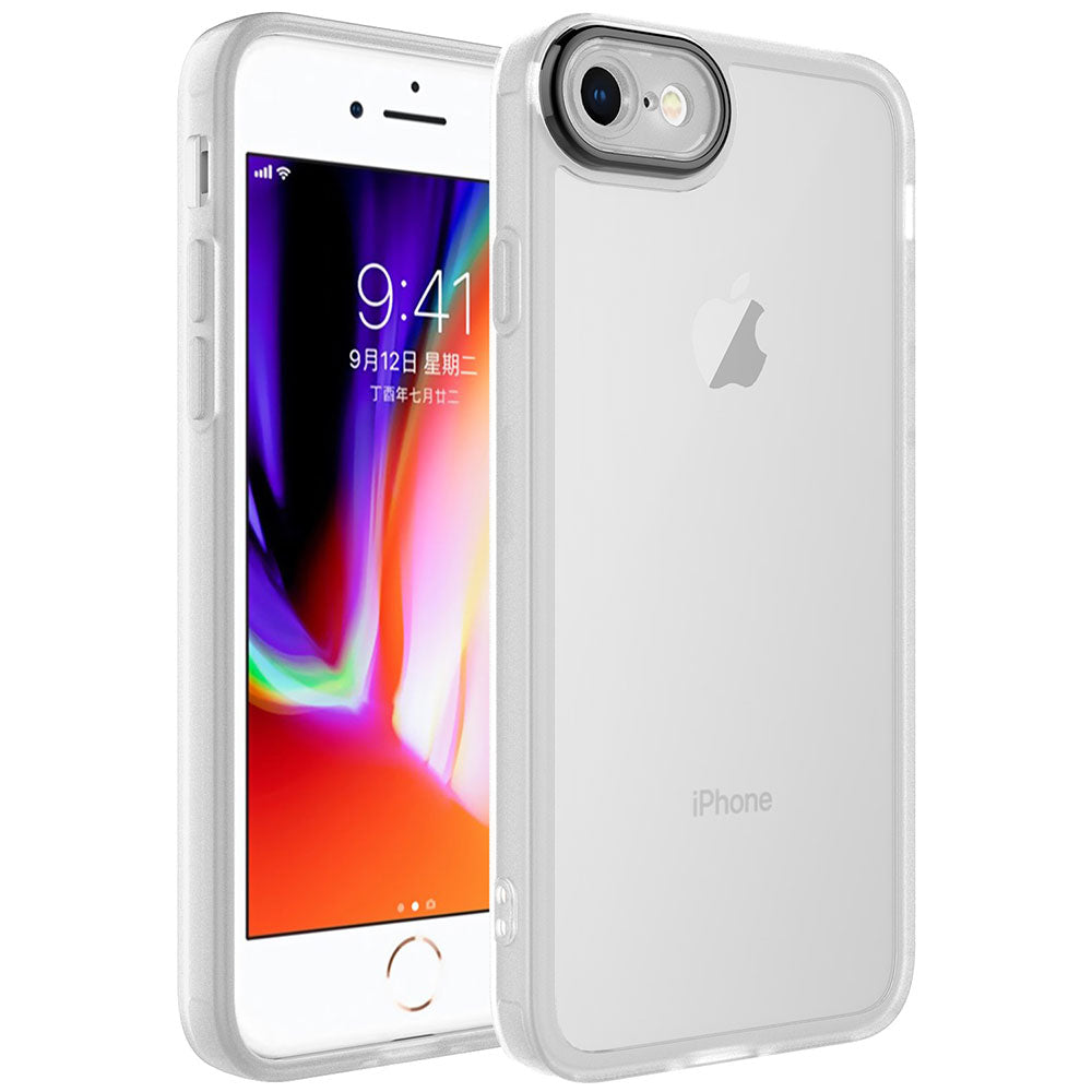 Apple iPhone SE 2022 Kılıf Kamera Korumalı Transparan Zore Post Kapak Renksiz