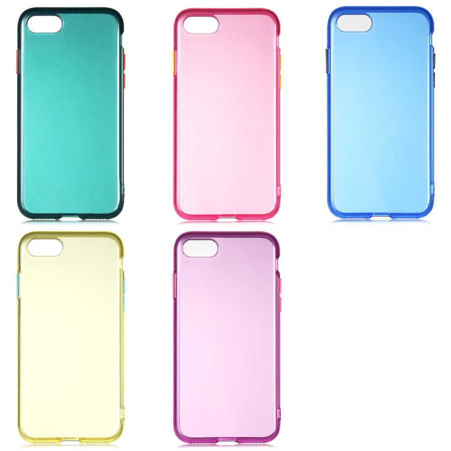 Apple iPhone SE 2022 Kılıf Zore Bistro Kapak Pembe