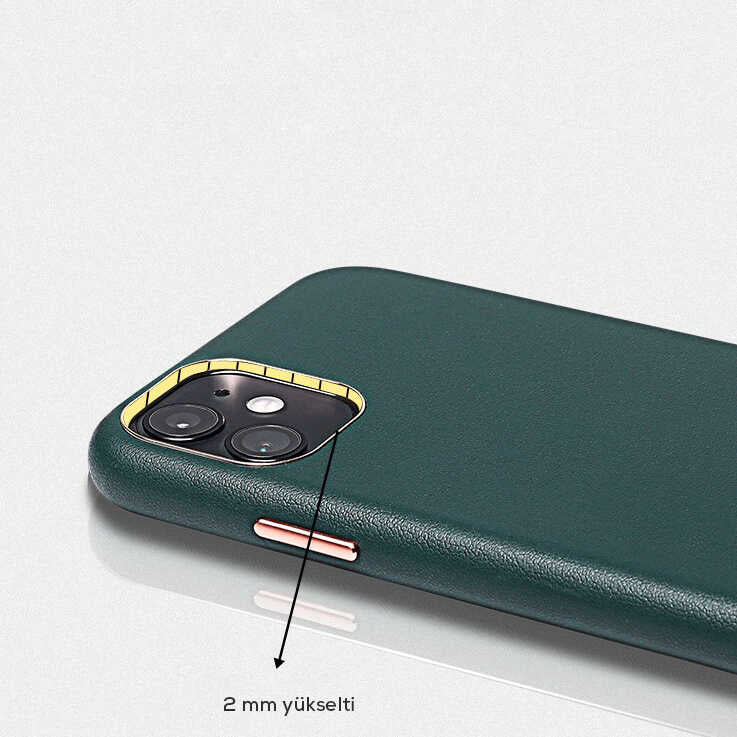 Apple iPhone SE 2022 Kılıf Zore Eyzi Kapak Kahverengi