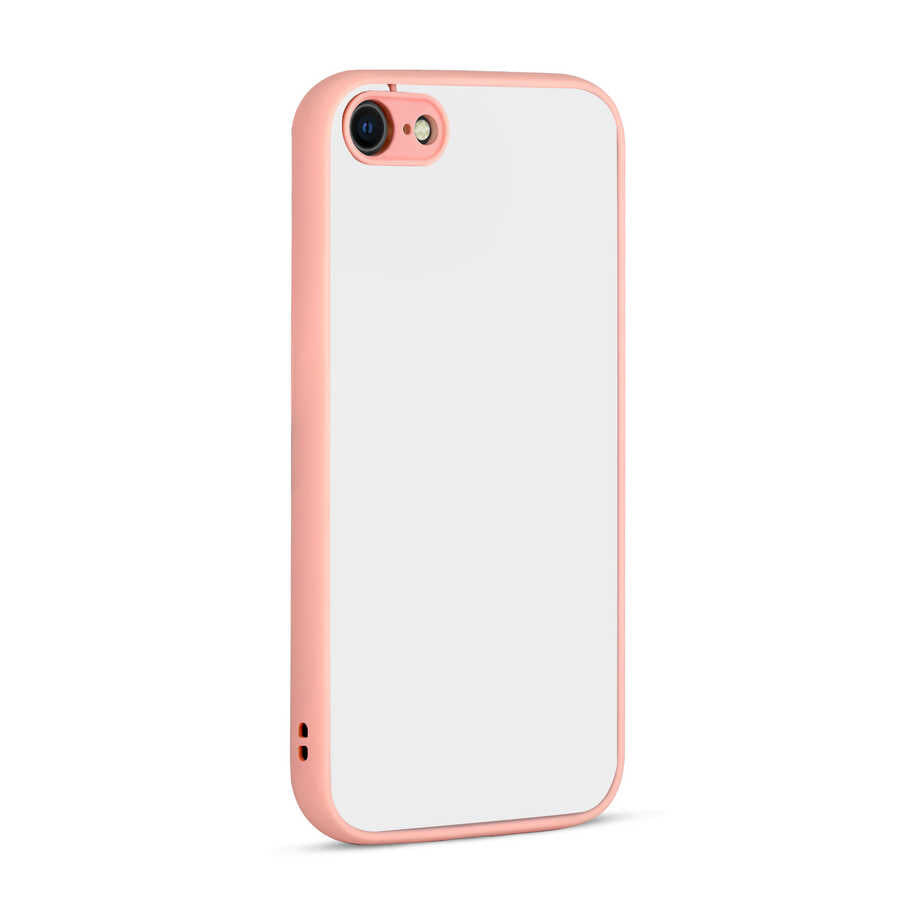Apple iPhone SE 2022 Kılıf Zore Hux Kapak Pembe