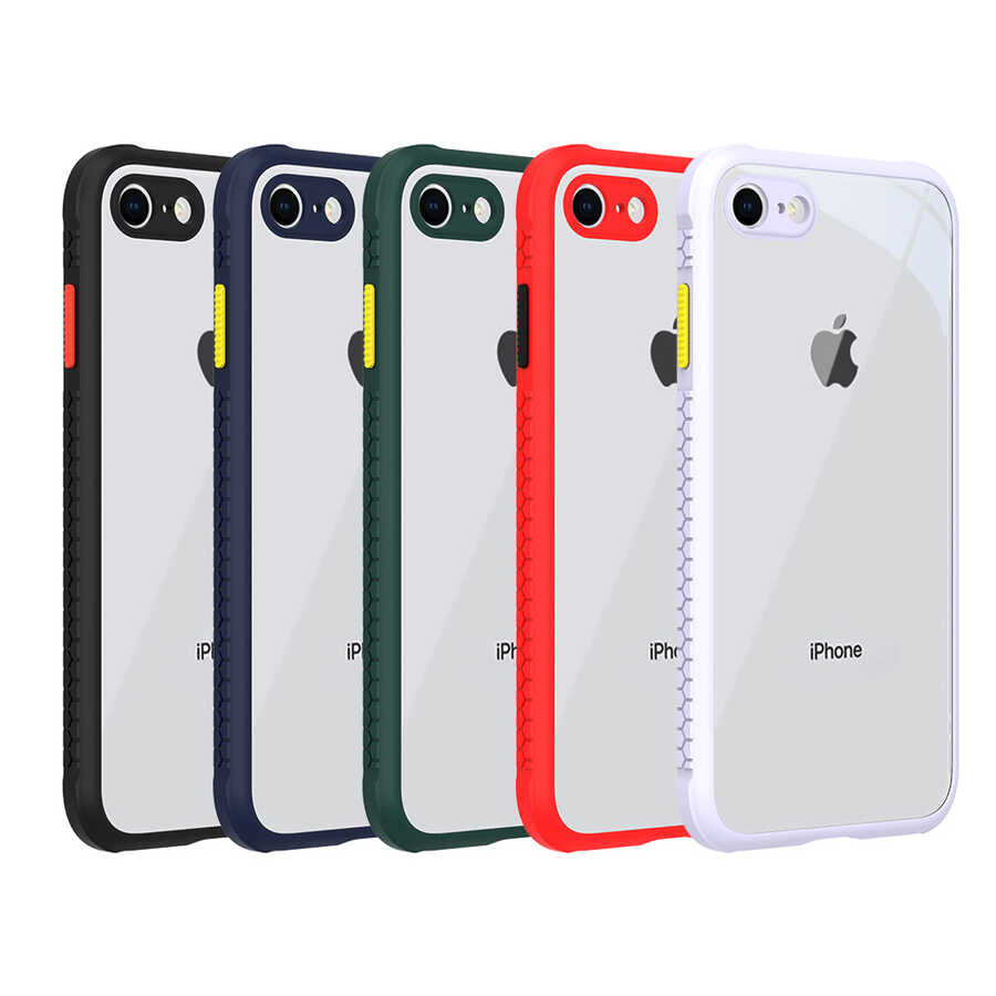 Apple iPhone SE 2022 Kılıf Zore Kaff Kapak Siyah
